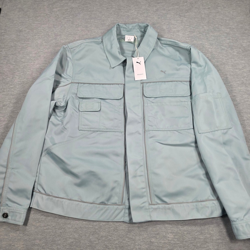 Puma Select Gear Jacket Light Moss Green Utility Techwear Mens Large 632497 37